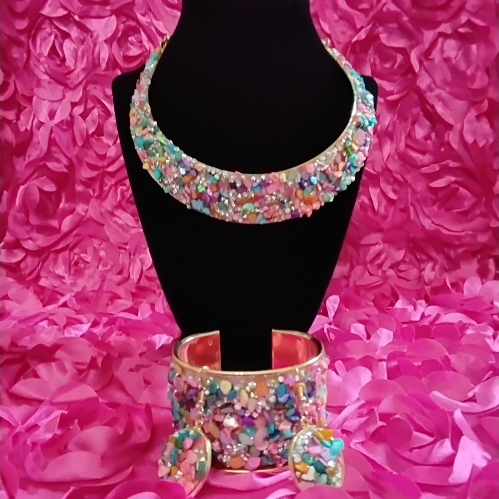 3 pc Statement Necklace Set